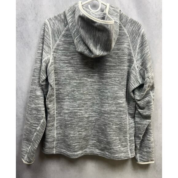 Vintage The North Face Womens Hoodie Zip Up Jacket Size Large Gray/White - Picture 2 of 10